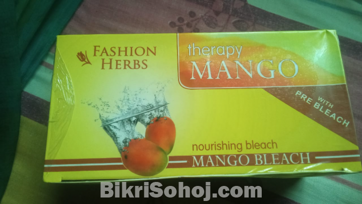 Indian orginal herbal mango bleach facial kit